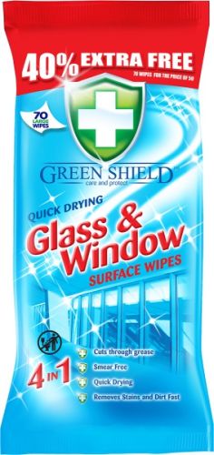 Green Shield istc ubrousky na sklo a okna 70ks/fol
