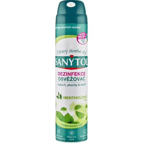 Sanytol dezinfekn osvova vzduchu na povrchy a textil Menthol 300 ml