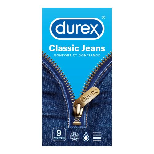 Durex kondomy Classic Jeans 9 ks