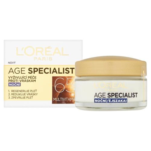 L&#039;Oréal Paris Age Specialist 65+ noční krém proti stárnutí 50ml
