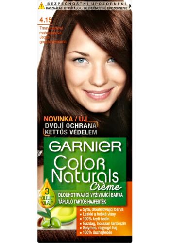 Garnier Color Naturals permanentní barva na vlasy 4.15 tmavá ledová mahagonová