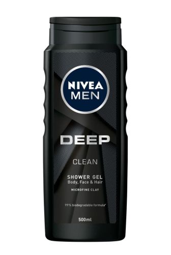 Nivea Men Deep Clean sprchov gel 500 ml