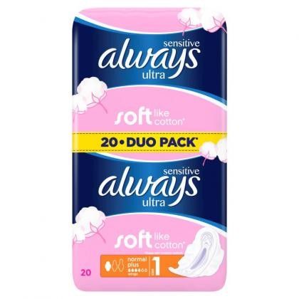 Always Ultra Sensitive Normal Duo 20ks