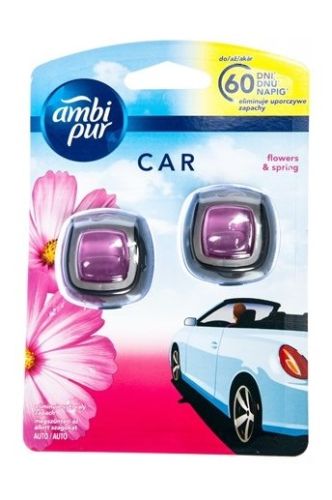 Ambi Pur Car osvova vzduchu do auta Flower &amp; Spring 2x2 ml