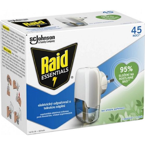 Raid elektrick odpaova s tekutou npln proti komrm 45 noc 32 ml