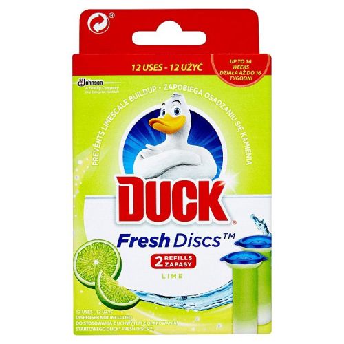 Duck Fresh Discs WC isti npln s vn Limetky 2x36 ml