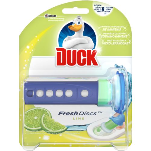 Duck Fresh Discs Limetka Wc gel pro hygienickou istotu a svest toalety 36 ml