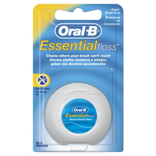Oral B Essential Floss voskovaná dentální nit s mátovou příchutí