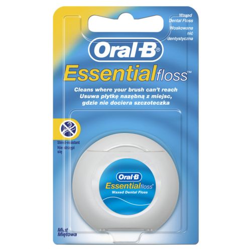 Oral-B Essential Floss voskovan dentln nit s mtovou pchut 50m