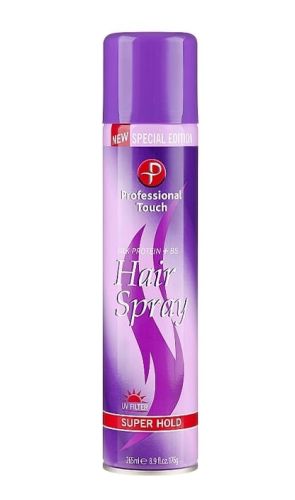 Salon Professional Touch lak na vlasy Super Hold 265 ml - purple