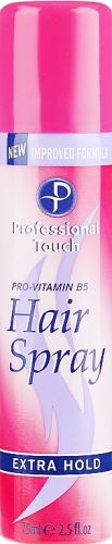 Salon Professional Touch lak na vlasy Extra (pink) 75 ml