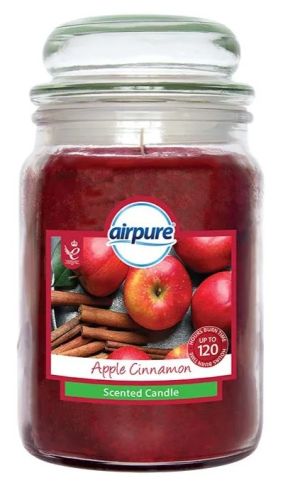 Airpure Velká svíčka ve skle Apple Cinnamon 510 g