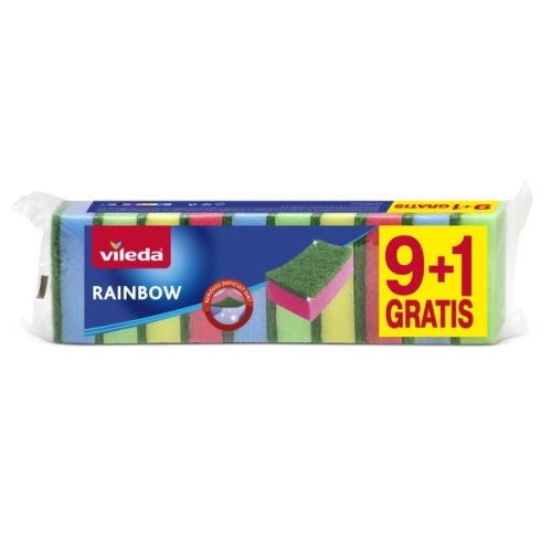 Vileda Rainbow houbika na ndob 9+1ks