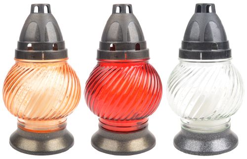 Lampa skleněná 21L v. 20cm 60g