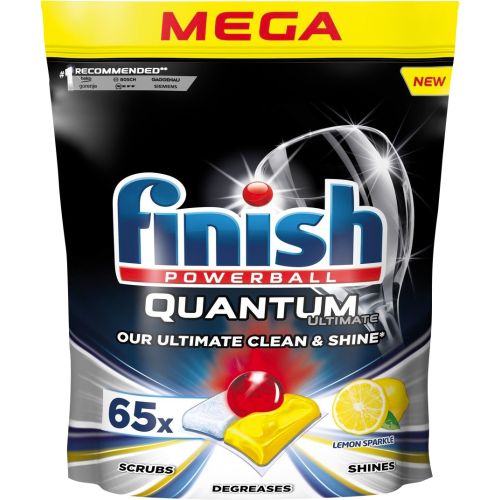 Finish Quantum Ultimate Lemon Sparkle tablety do myčky, 65 ks