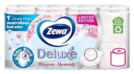 Zewa Deluxe Winter 3vrstvý toaletní papír, 19,3 m, 8 rolí