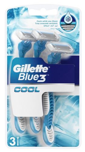 Gillette Blue3 Cool pnsk jednorzov holtko 3 ks