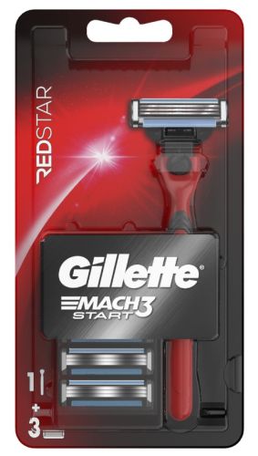 Gillette Mach3 Start Red strojek + 3 hlavice