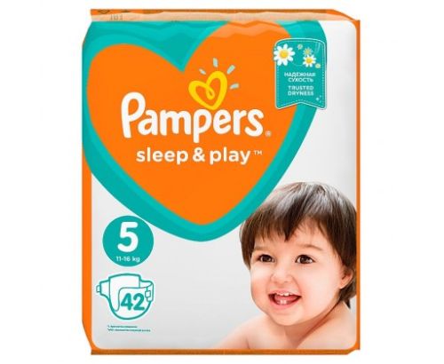 Pampers Sleep&amp;play 5 junior 11-18 kg 42 ks