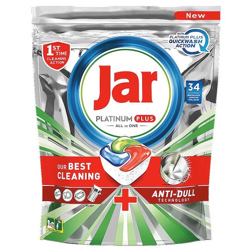 Jar kapsle Platinum Plus All in 1 QuickWash 34 ks