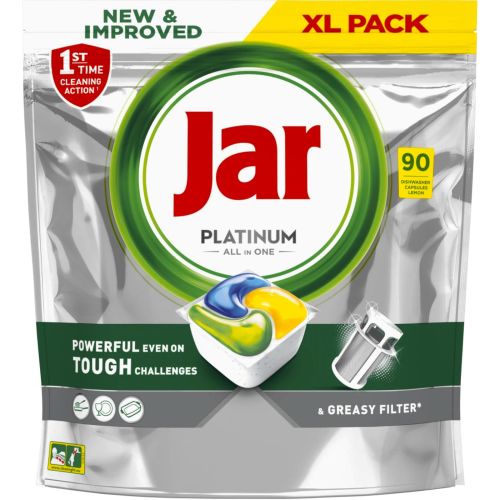 Jar Platinum All-in-One tablety do myčky Lemon 90 ks