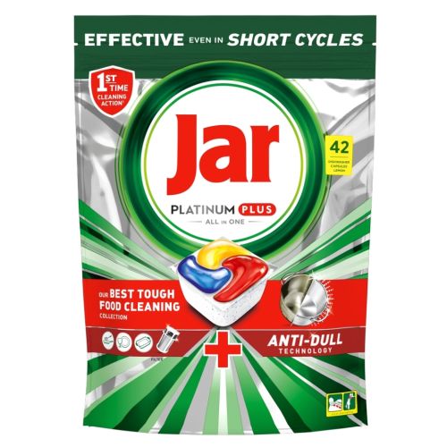 Jar tablety do myky Platinum Plus All in One Lemon 42 ks