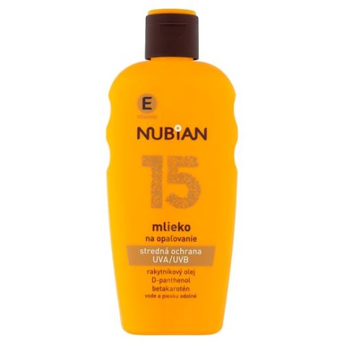 NUBIAN Mlko na opalovn SPF 15 200 ml