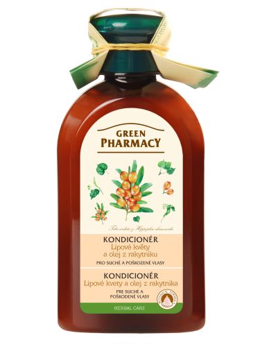 Green Pharmacy Lipové květy a olej z rakytníku - kondicionér pro suché a poš.vlasy 300 ml
