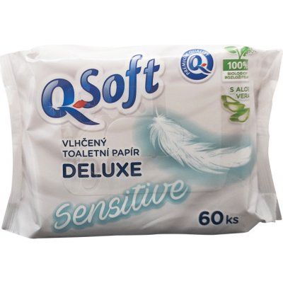 Q-Soft vlhen toaletn papr Sensitive 60 ks