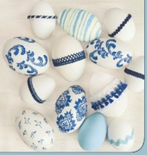 Daisy ubrousky velikonon 3vrstv 33 x 33 cm 20 ks - Blue Style Easter Eggs