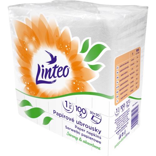 Linteo paprov ubrousky 1vrstv 30x30cm 100 ks