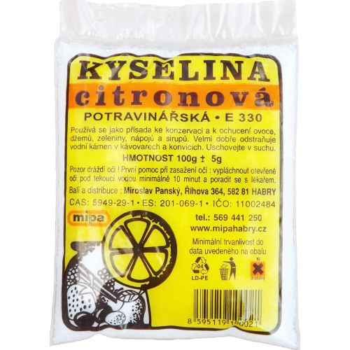 Kyselina citronov potravinsk 100 g