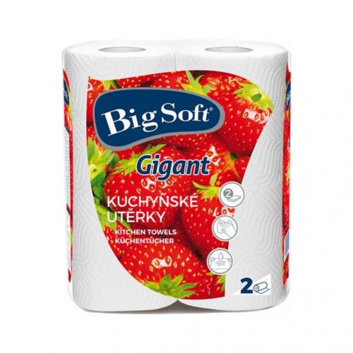 Big Soft kuchyňské utěrky Gigant 80útr (2ks/sáč)