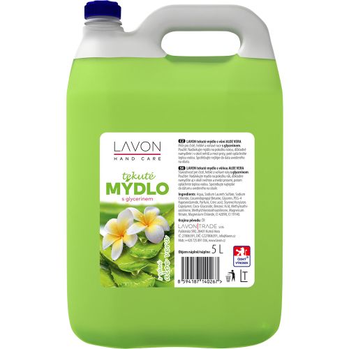 Lavon Hand Care tekut mdlo Aloe Vera 5 l