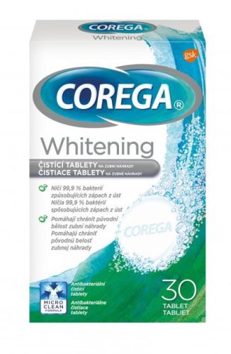 Corega tablety istc Whitening, 30 ks tablet