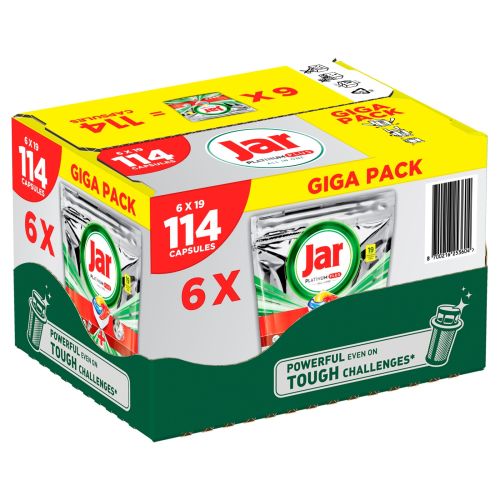 Jar tablety do myčky Platinum Plus All in One 6x19ks