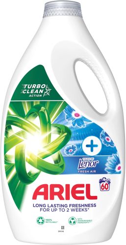 Ariel prac gel Fresh air Lenor 60PD 3000 ml