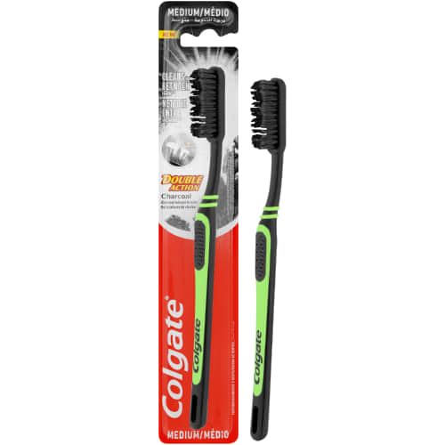 Colgate zubn kartek Double Action Charchoal medium