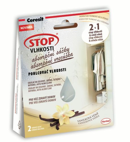 Ceresit STOP vlhkosti Absorpční sáčky 2x50g vanilka