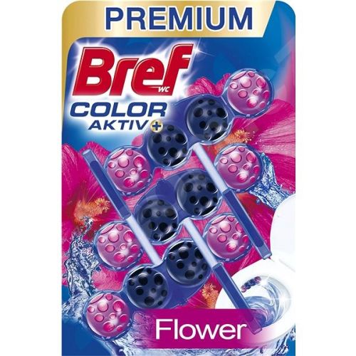 Bref Blue Aktiv Fresh Flowers kuličky do WC 3x50g