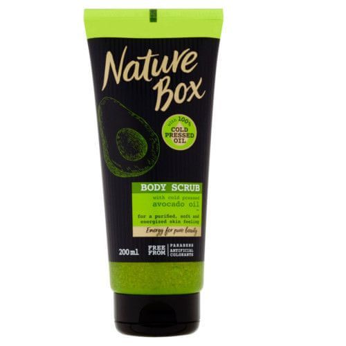 Nature Box tělový peeling Avocado Oil 200 ml