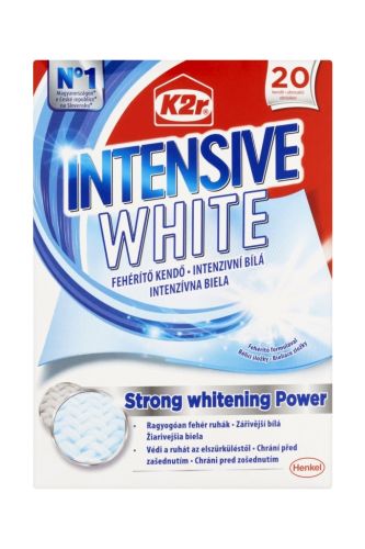 K2R Intensive White prací ubrousky, 20 ks
