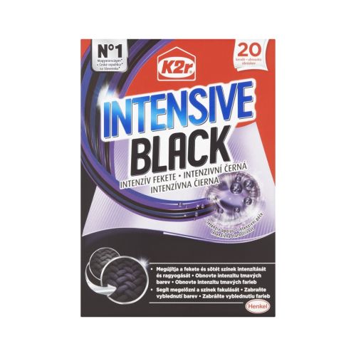 K2R Intensive Black prací ubrousky, 20 ks