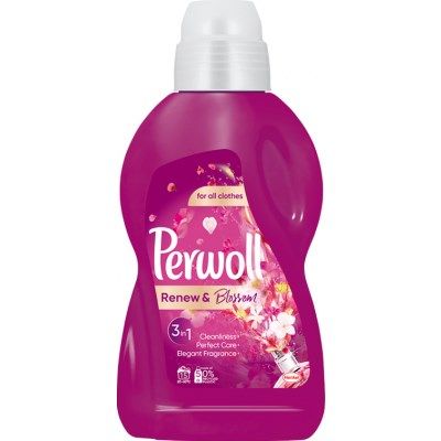 Perwoll Renew &amp; Blossom prací gel 15 praní, 900 ml