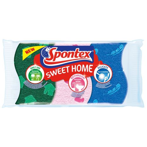 Spontex Sweet Home viskzn houbika 3ks