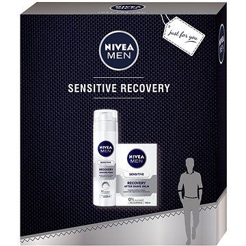 Nivea sada Men Sensitive Recovery (balzám po holení + pěna na holení)
