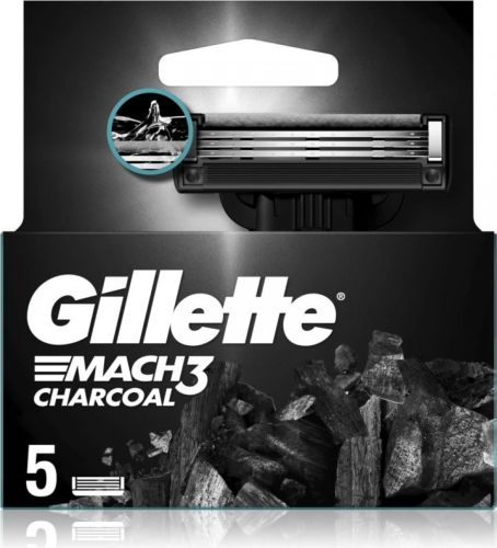 Gillette Mach3 Charcoal nhradn hlavice 5 ks
