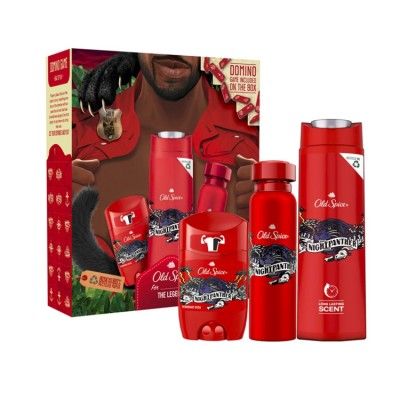 Old Spice drkov kazeta Night Panther SG+deostick+deospray