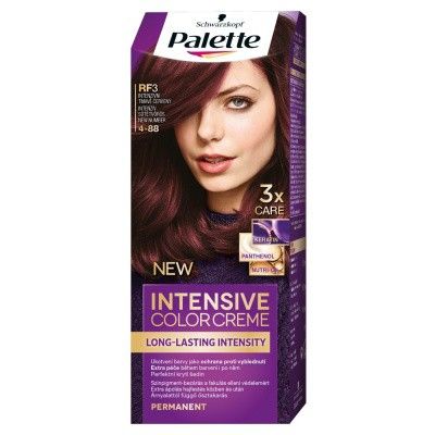 Palette Schwarzkopf Intensive Color Creme, barva na vlasy, RF3 intenzivní tmavě červená